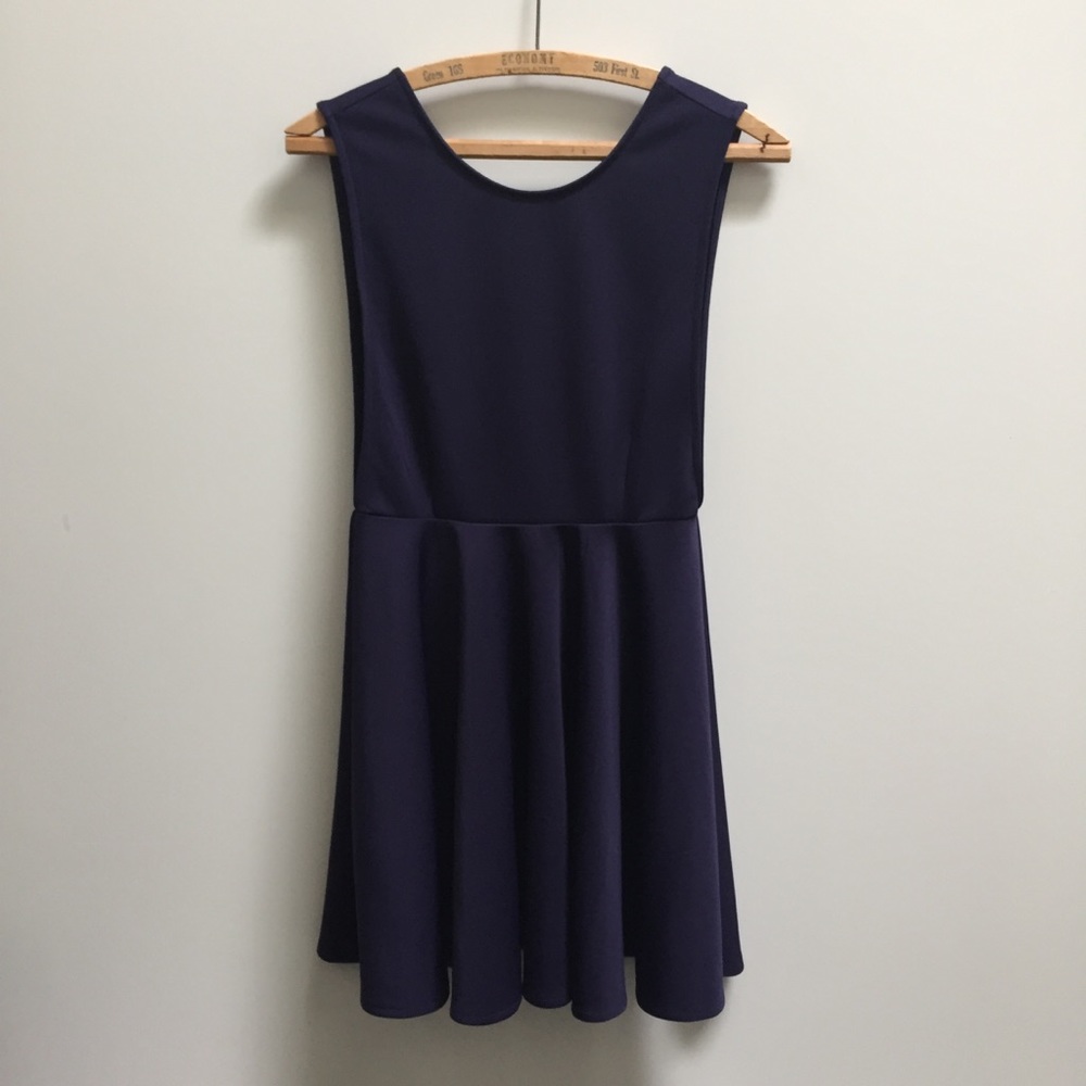 Beautiful purple Tobi short dress SEXY low cut back & sides M